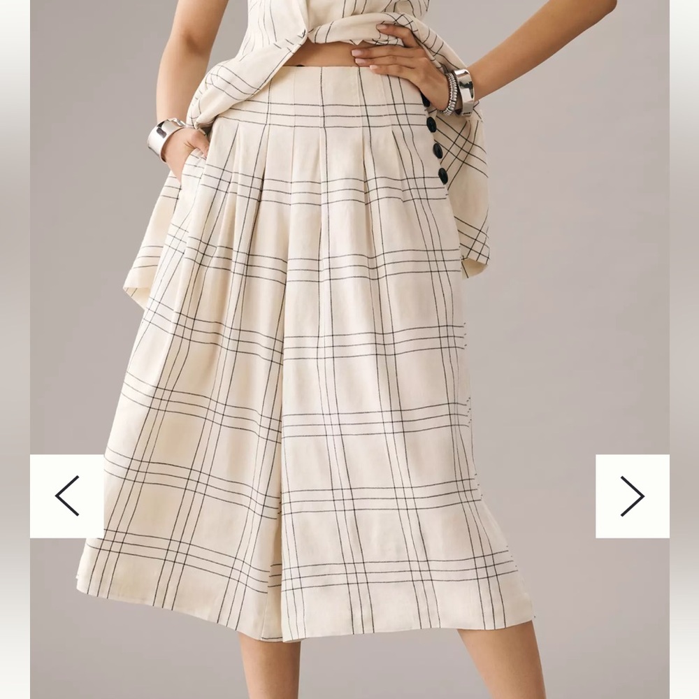 Anthropologie Maeve Pleated Culottes 00